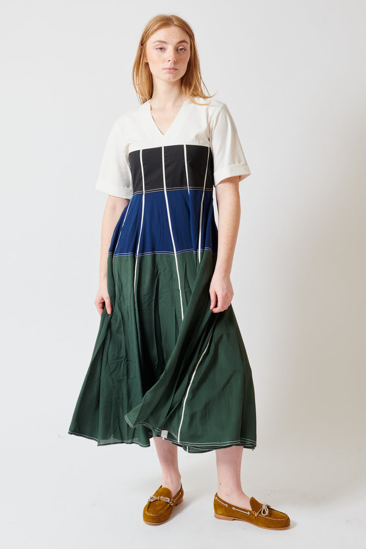 Waverly wearing Lovebirds Beatrix Dress front view