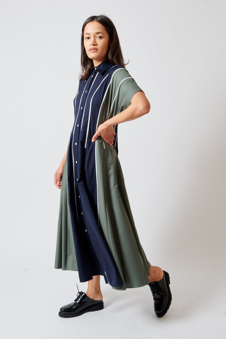 Amanda wearing Lovebirds Soho Dress front view