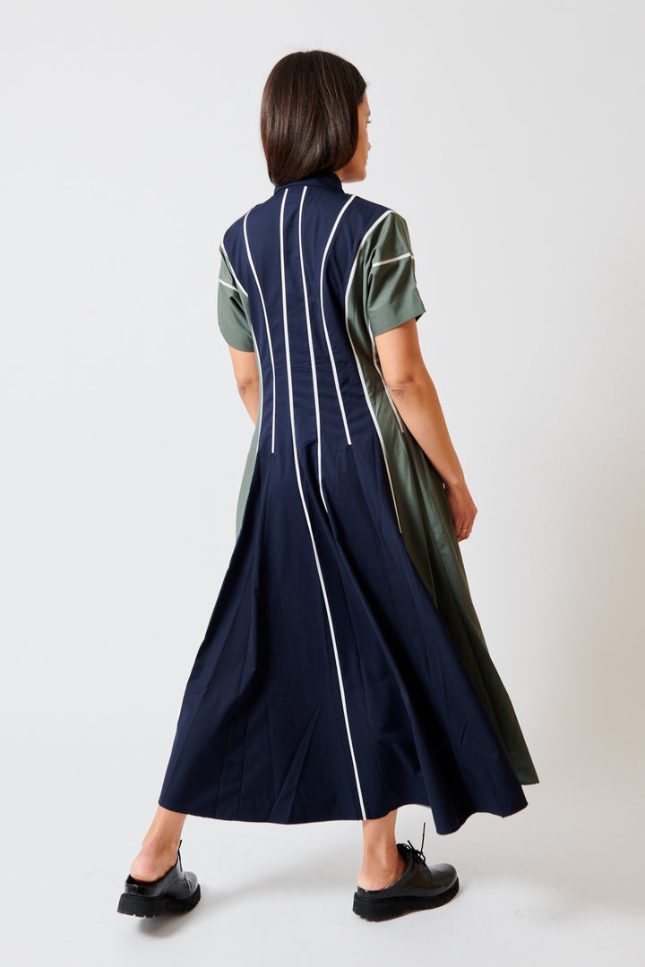 Amanda wearing Lovebirds Soho Dress rear view