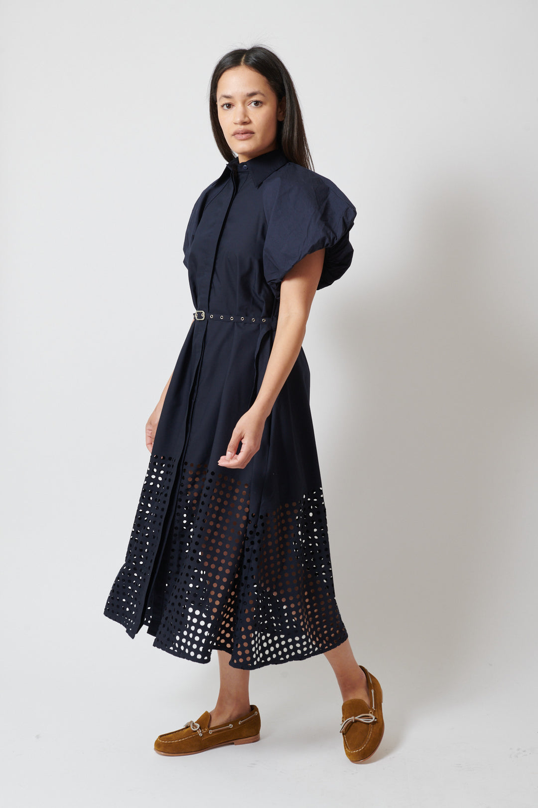 Amanda wearing Lovebirds Simone Dress front view