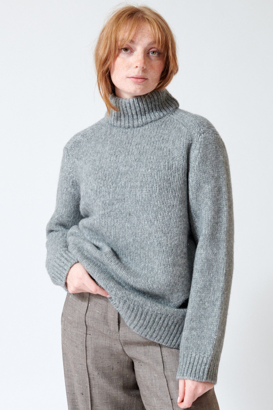 Waverly wearing Dorothee Schumacher Urban Favorites Pullover front view