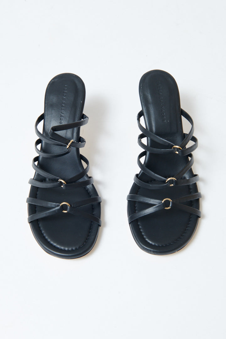 Flat lay of Frēda Salvador Pippa Strappy Heel front view