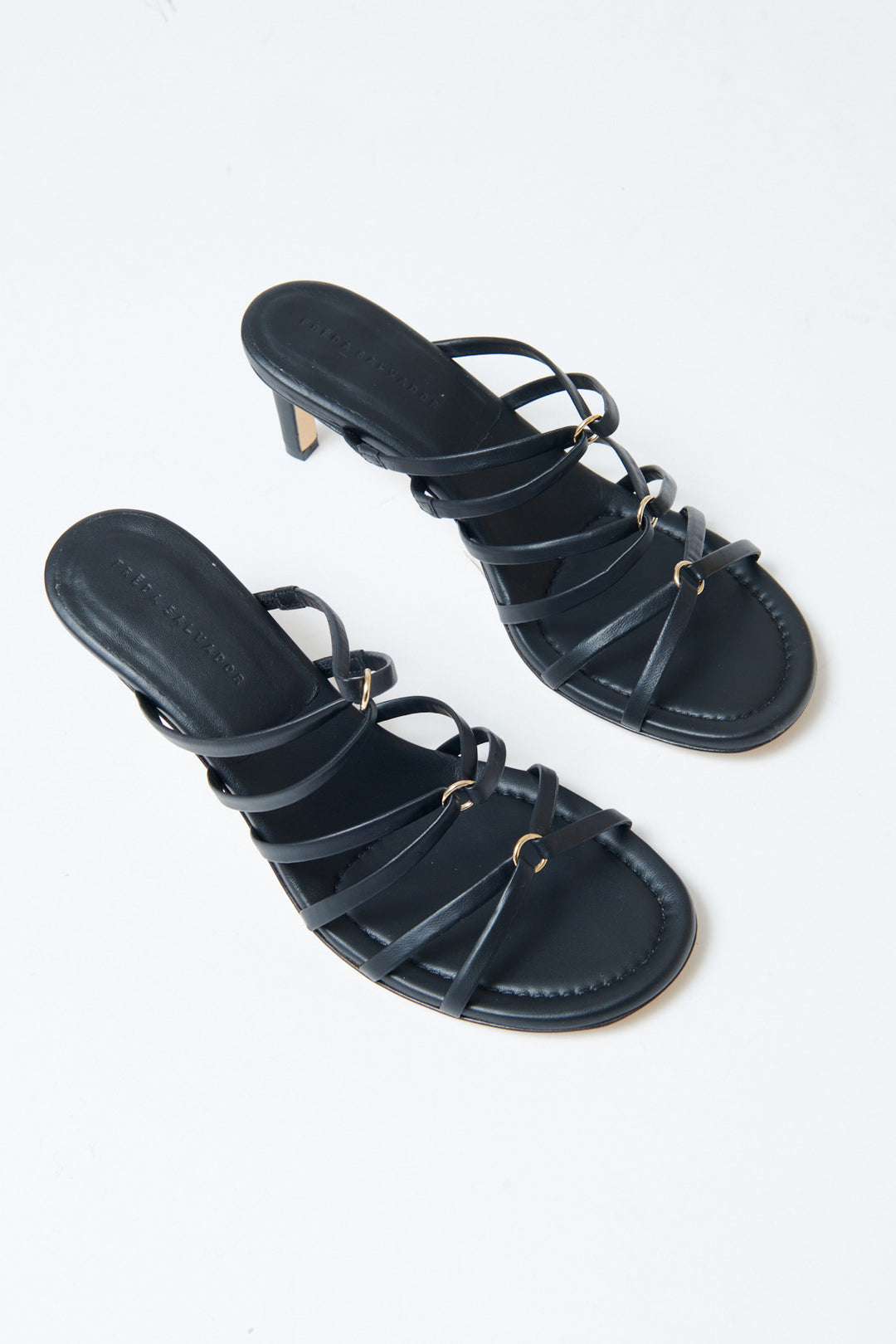 Flat lay of Frēda Salvador Pippa Strappy Heel front view