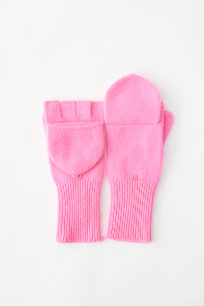 Cashmere Pop Top Glove Pink Glow flat lay
