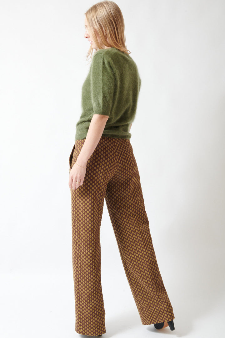 Madi wearing Odeeh Hexagons Pant rear view