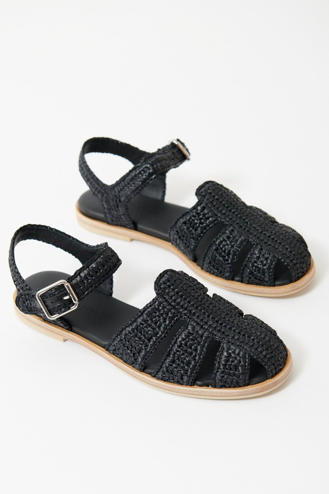 Flat lay of Frēda Salvador Sera Fisherman Sandal front view