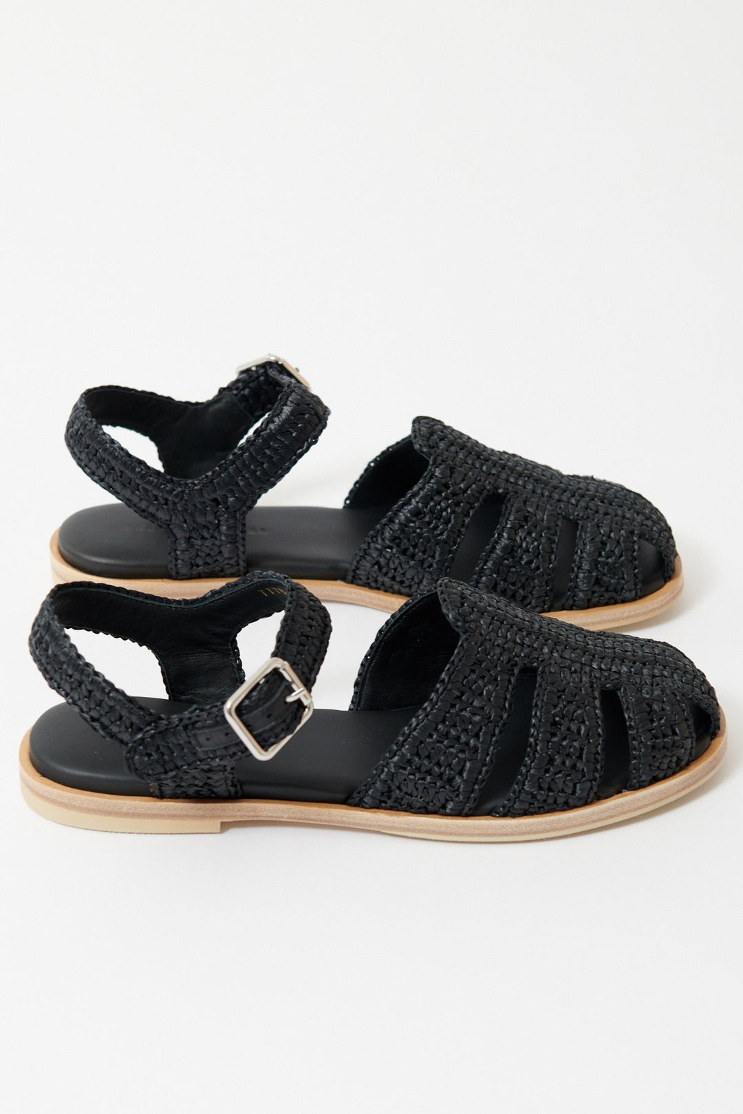 Flat lay of Frēda Salvador Sera Fisherman Sandal side view