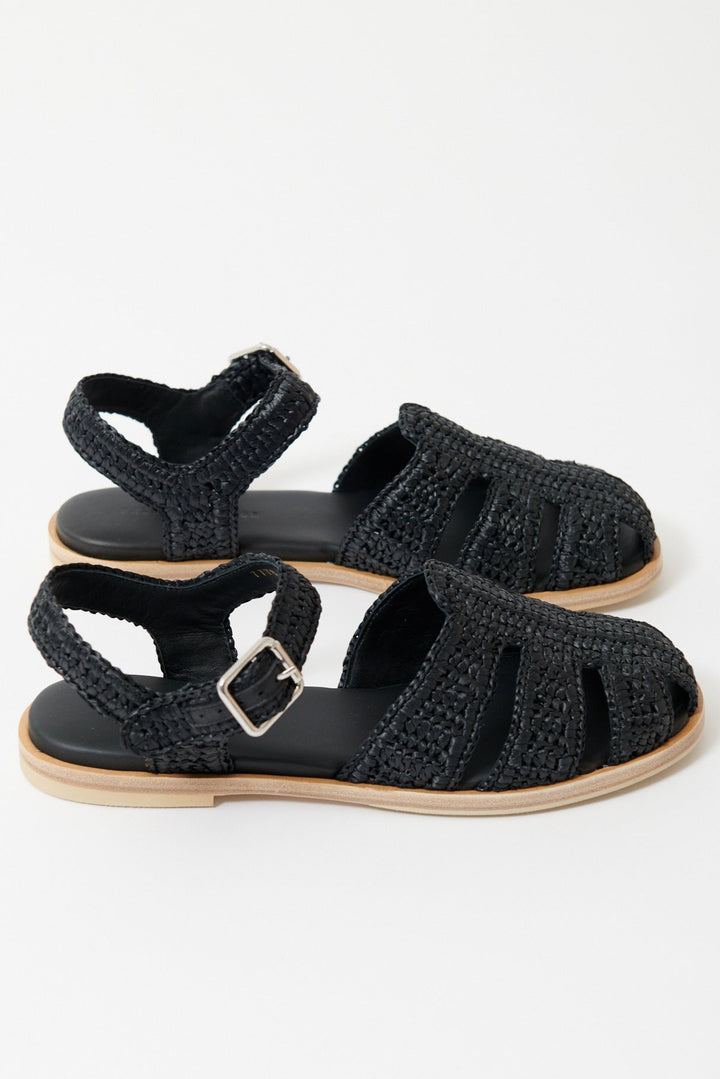 Flat lay of Frēda Salvador Sera Fisherman Sandal side view