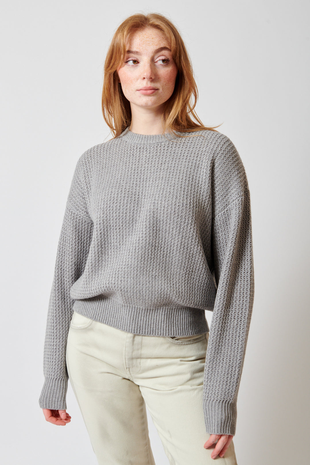 Waverly wearing 6397 Military Mesh Crew front view