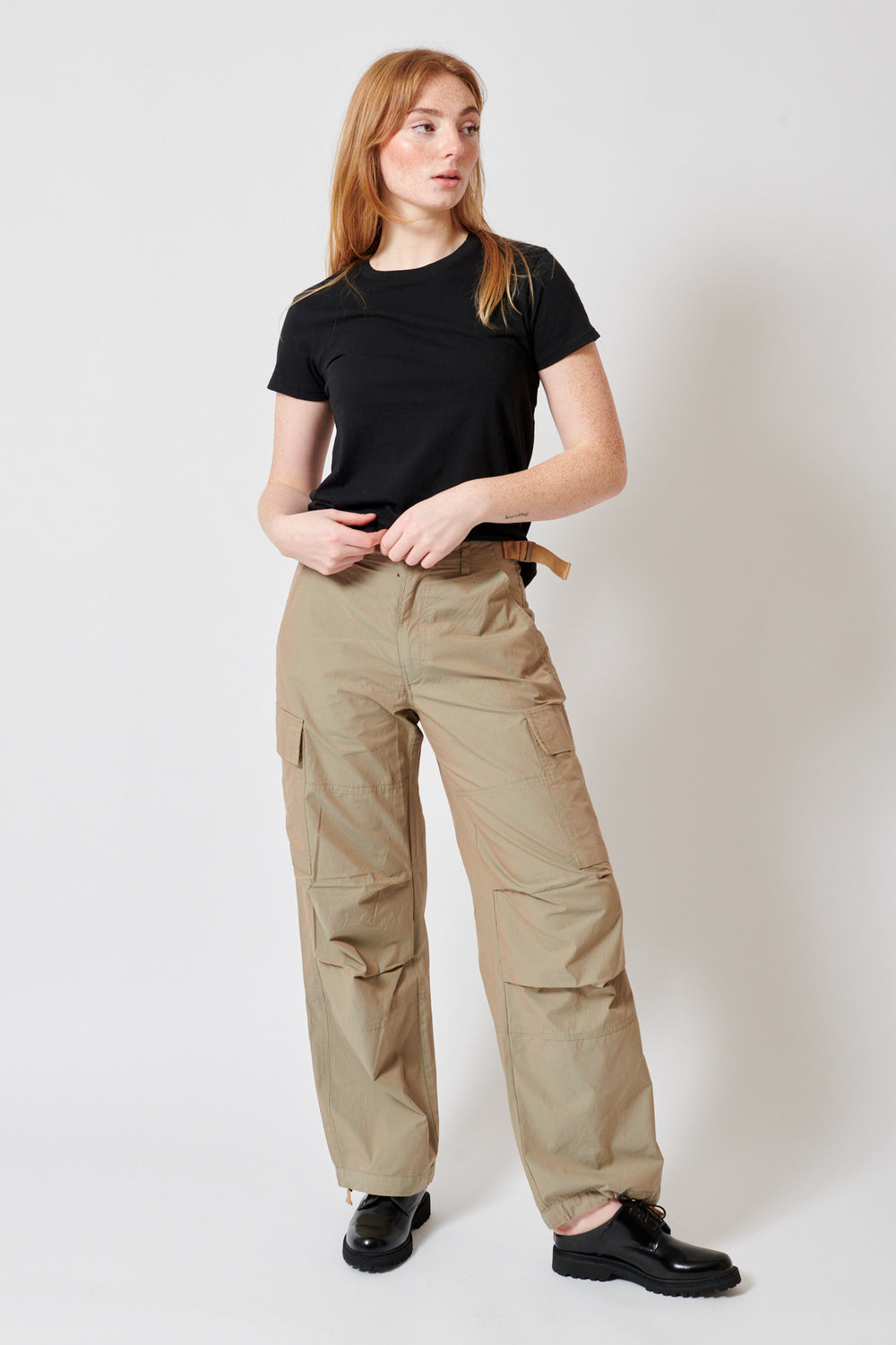 Waverly wearing 6397 Classic Cargo front view