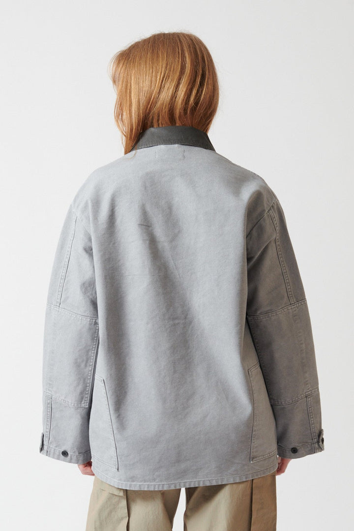 Waverly wearing 6397 Barn Jacket rear view