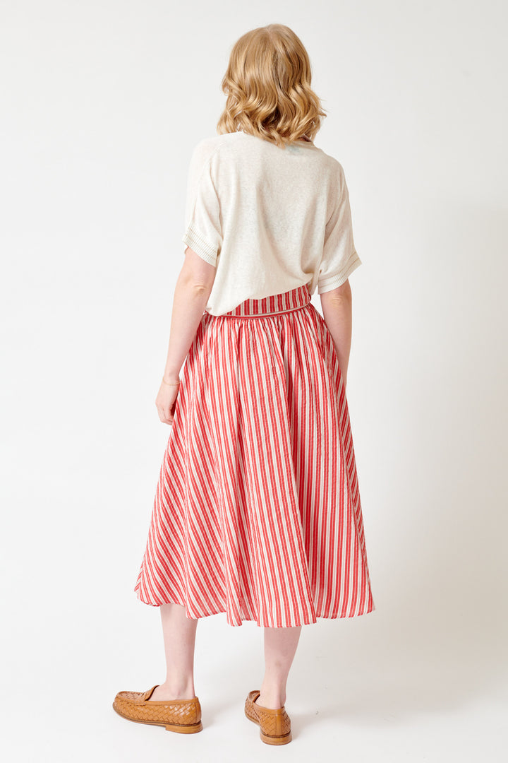 Madi wearing Momoni Caiana Skirt rear view