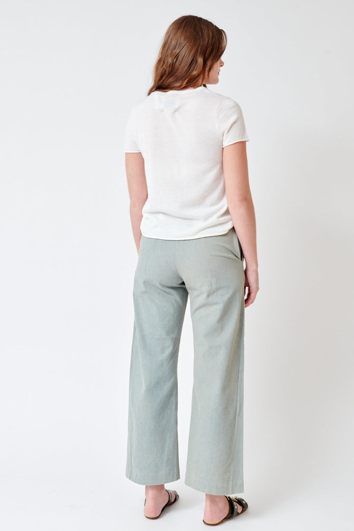 Julia wearing Lauren Manoogian Gallery Trouser rear view