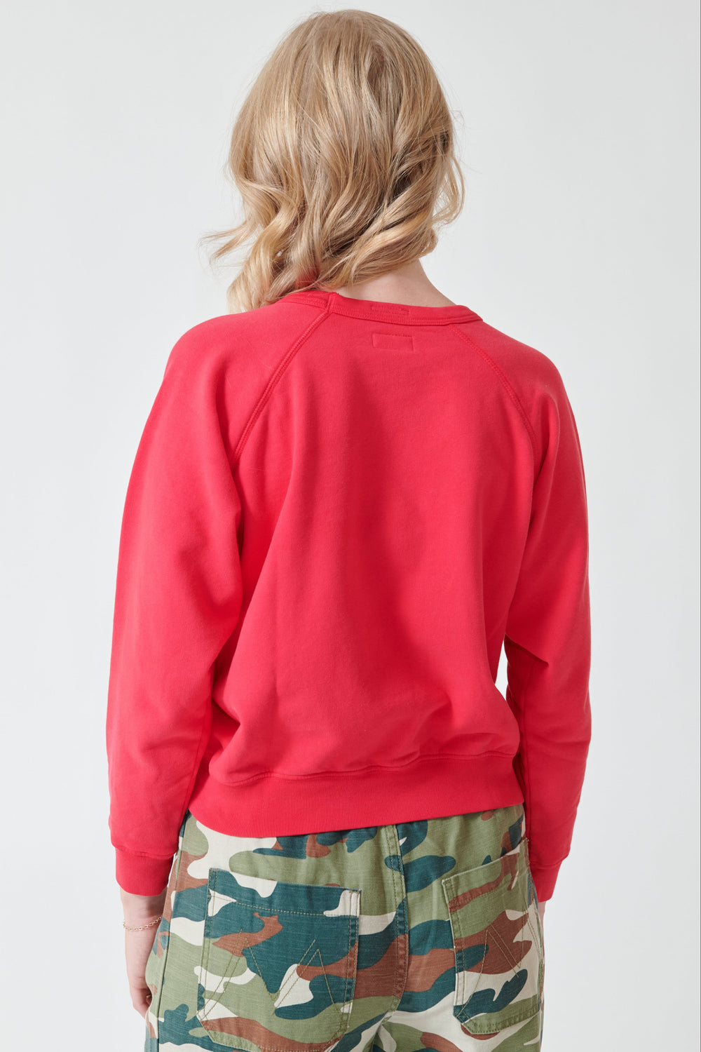 Madi wearing Mother Denim The Concert rear view