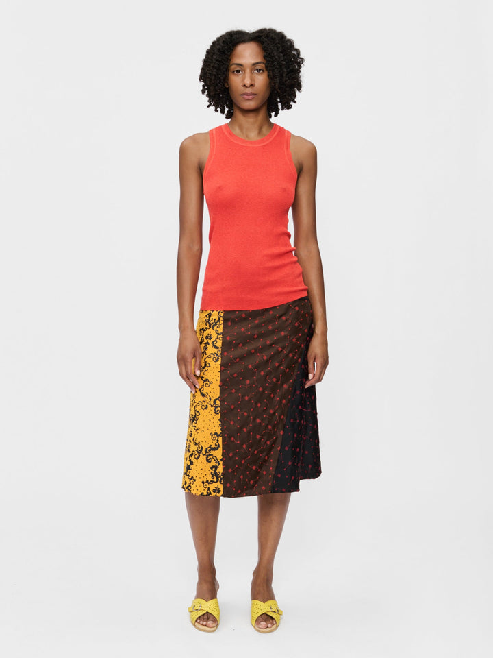 6397 Scraps Skirt in Multi — front
