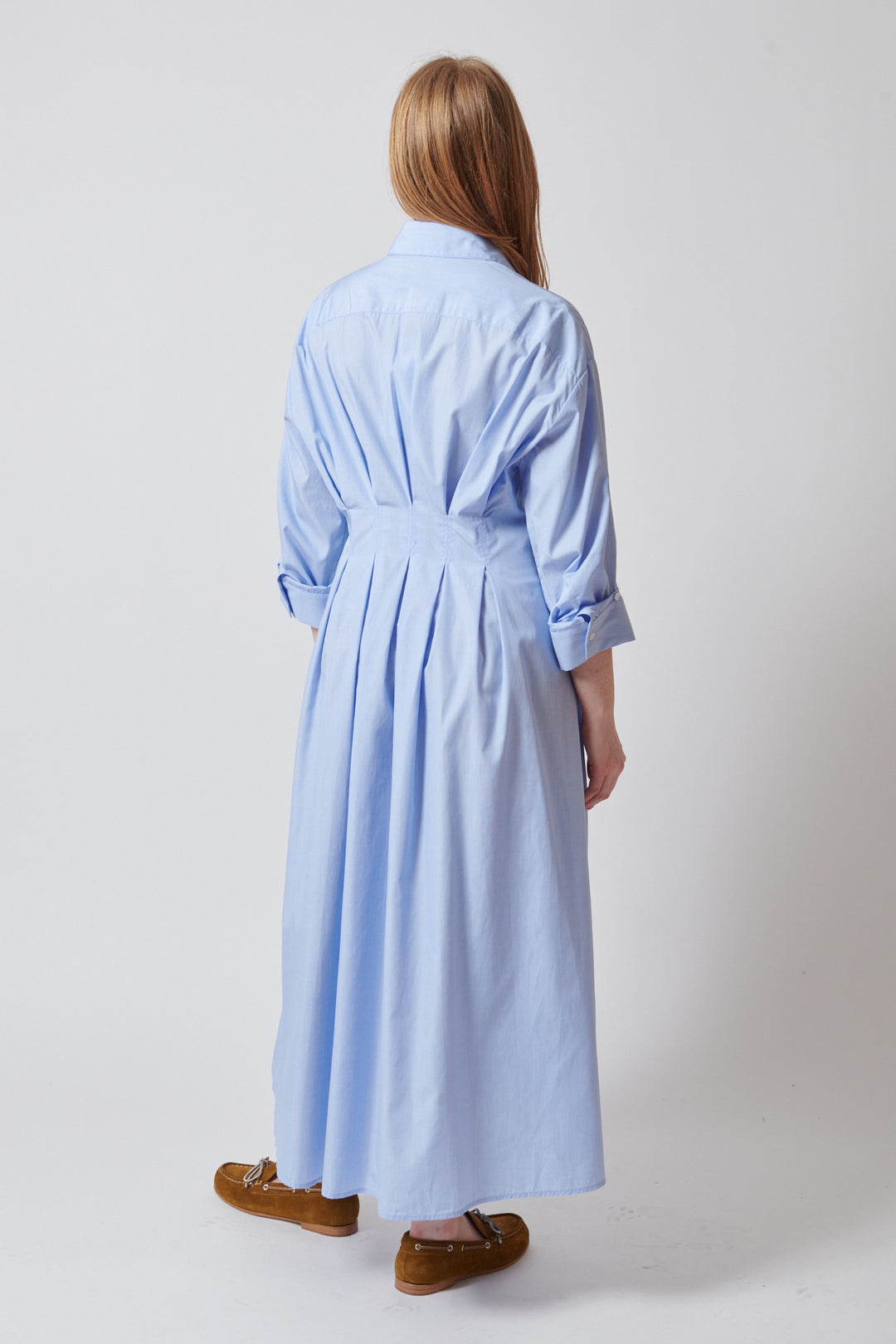 Waverly wearing TWP MM Dress rear view