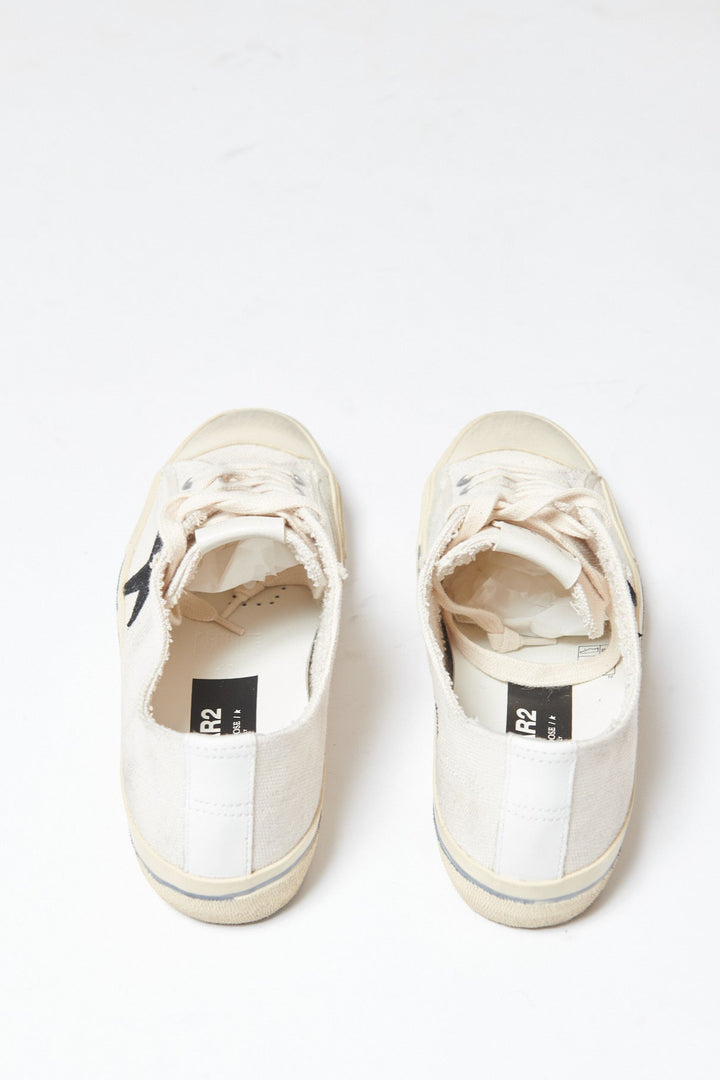 Flat lay of Golden Goose V Star 2 rear view