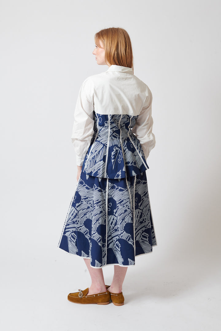 Waverly wearing Lovebirds Stevie Skirt rear view