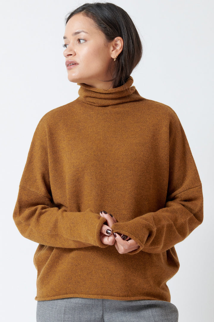 Model wearing 6397 Richter Sweater front view