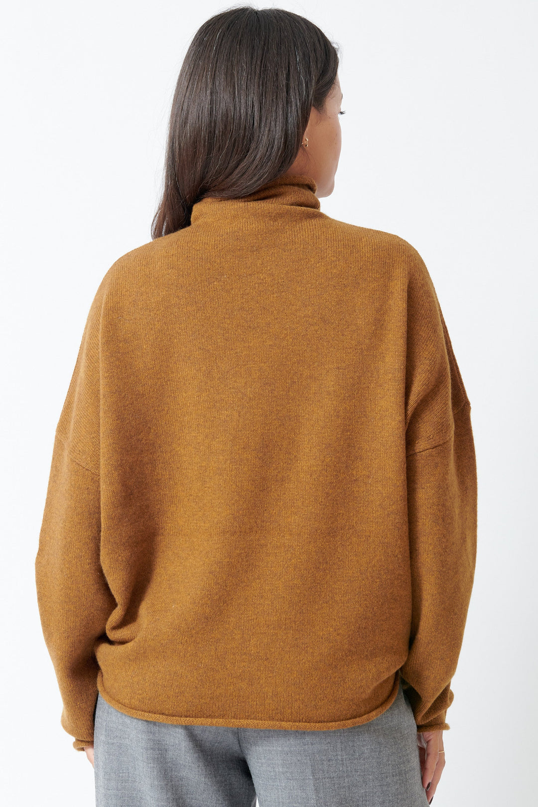 Model wearing 6397 Richter Sweater rear view