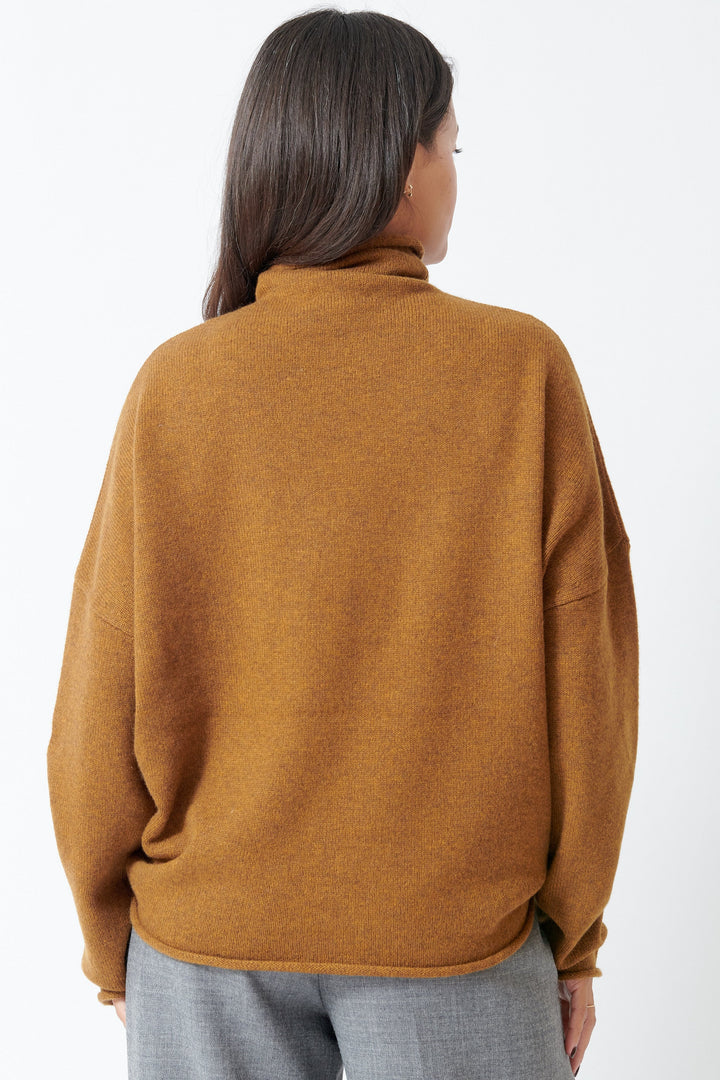Model wearing 6397 Richter Sweater rear view