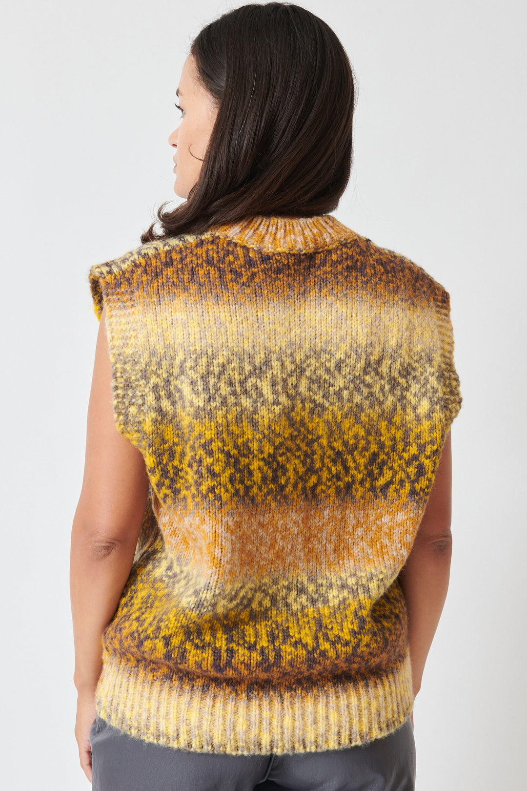Model wearing Floor Tootie Vest rear view
