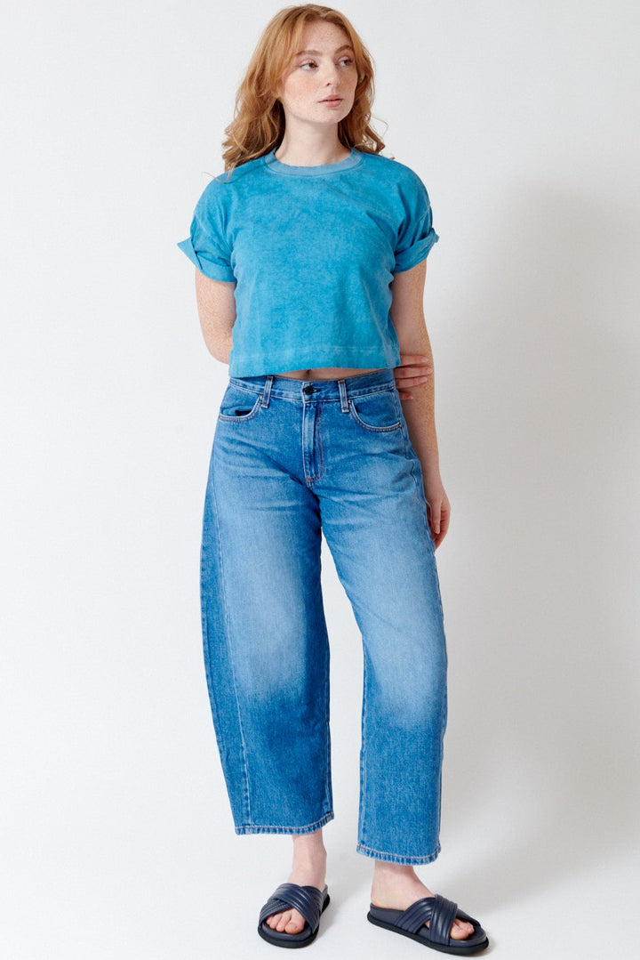 Waverly wearing ASKK NY Catamaran Jean front view