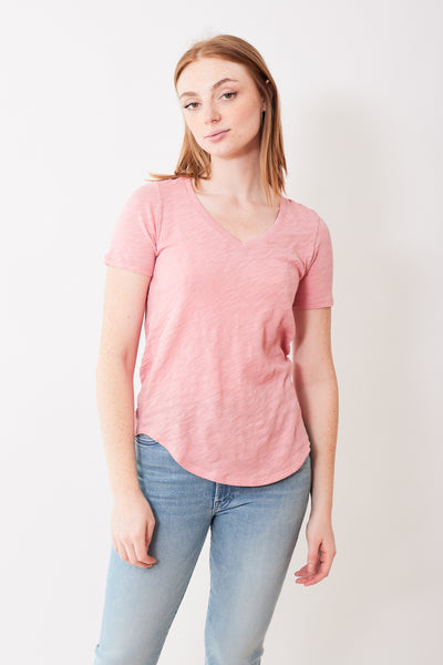 ATM Anthony Thomas Melillo Slub Jersey V-Neck Tee