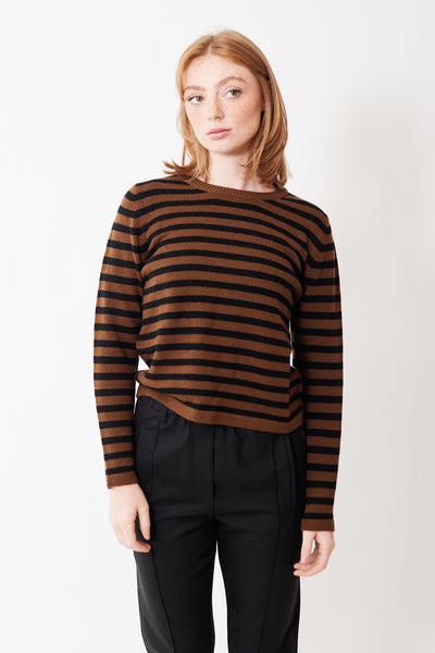 Front view of Allude Wool Cashmere RD Sweater