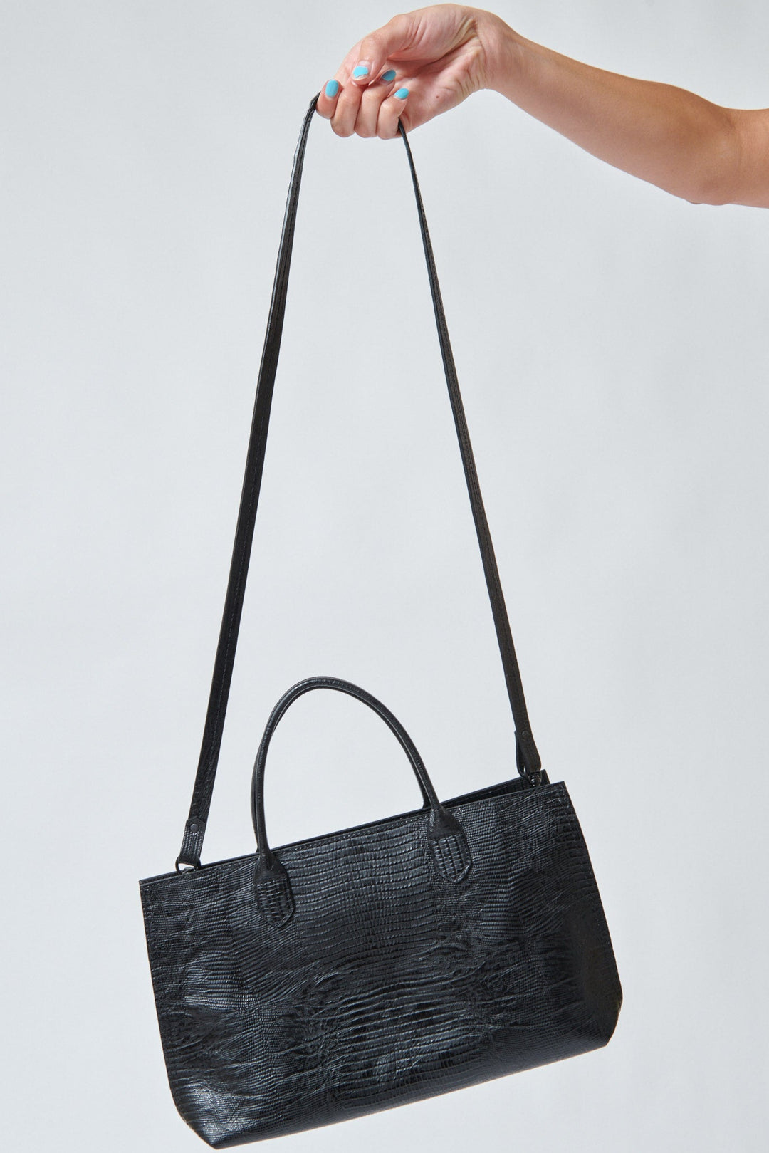 Model wearing B.May Small Day Bag front view