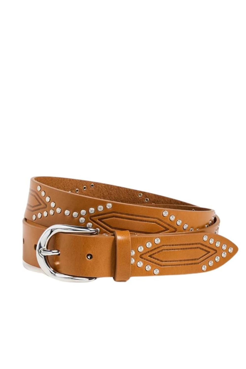 Photo of Isabel Marant Étoile Telly Belt Cognac flat lay