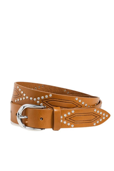 Photo of Isabel Marant Étoile Telly Belt Cognac flat lay