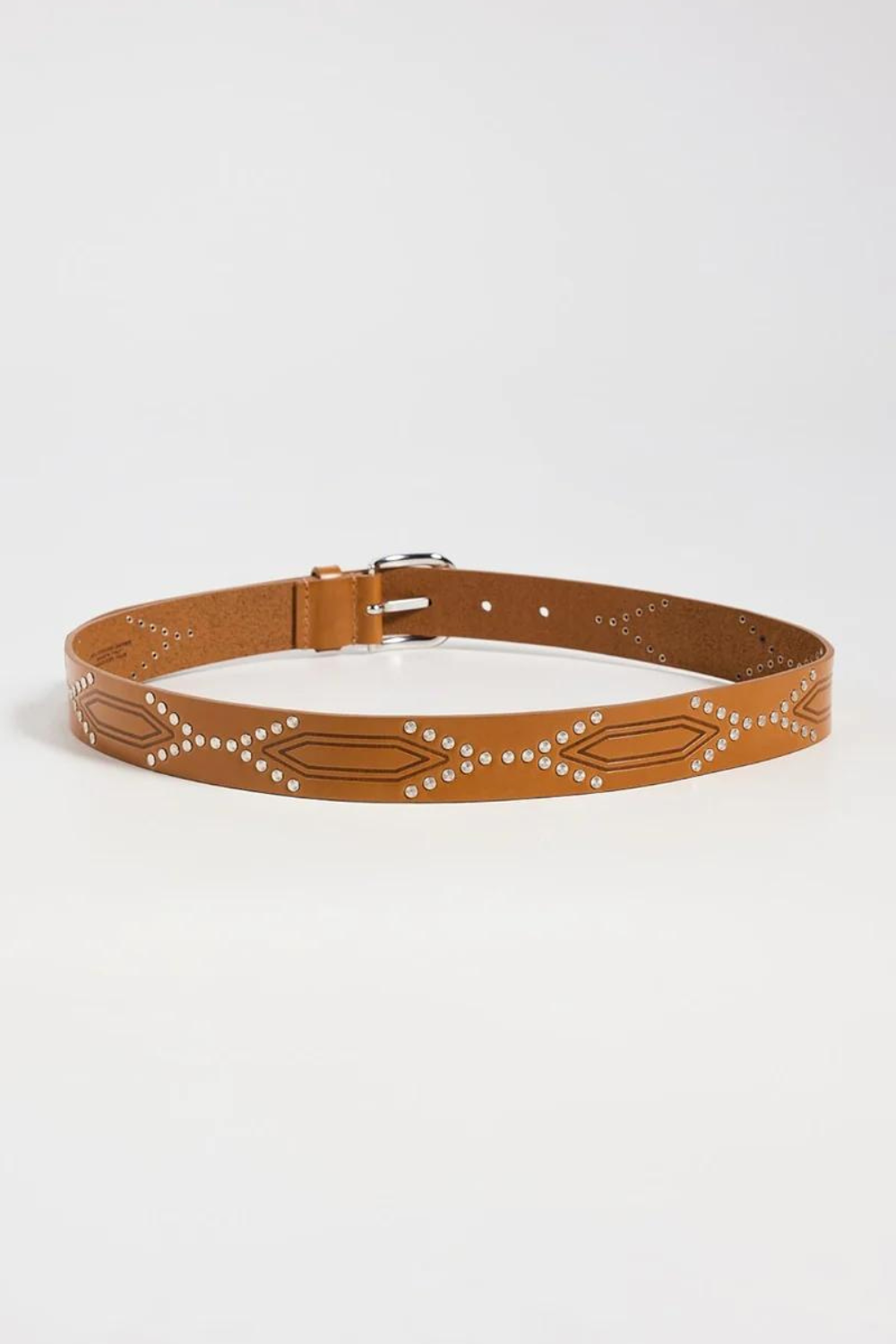 Photo of Isabel Marant Étoile Telly Belt Cognac flat lay