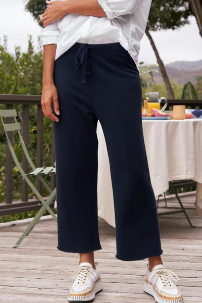 Model wearing Frank & Eileen Catherine Favorite Sweatpant front view
