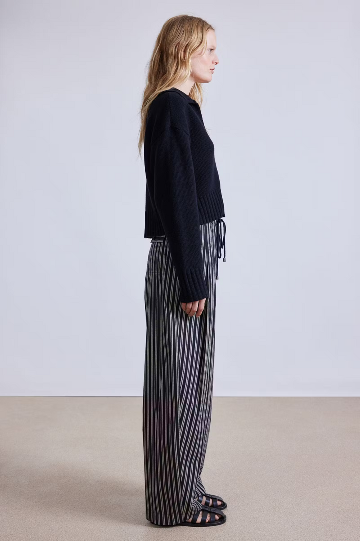Model wearing Apiece Apart Manu Drawstring Pant rear view
