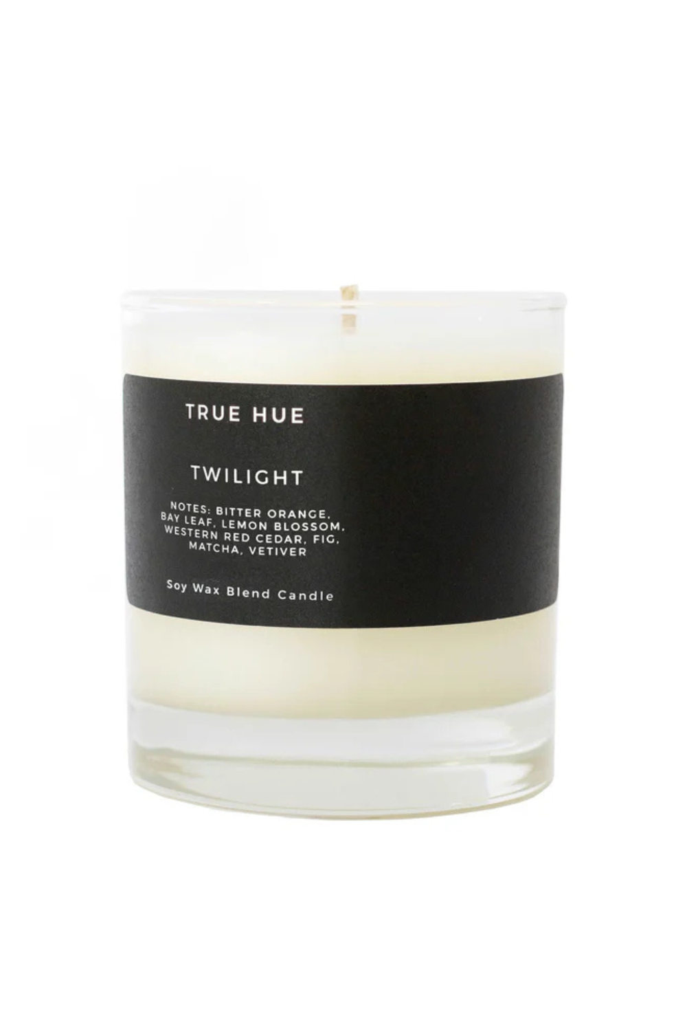 Front view True Hue Soy Wax Blend Candle 
