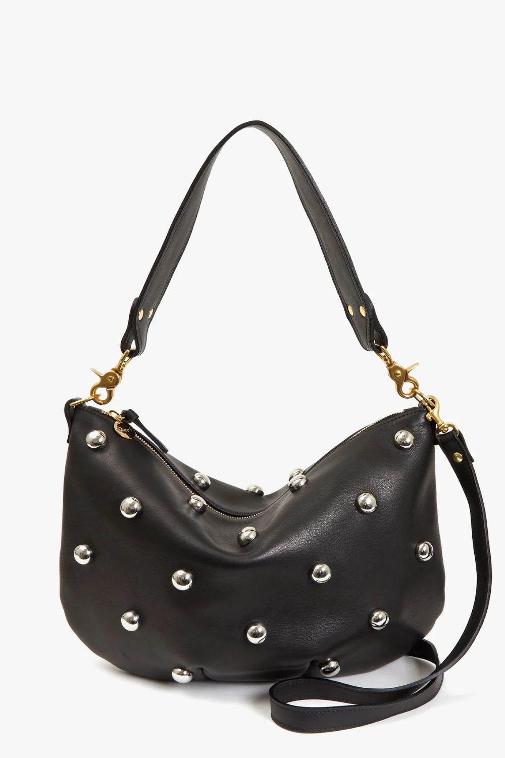 Flat lay of Clare V. Moyen Messenger front view