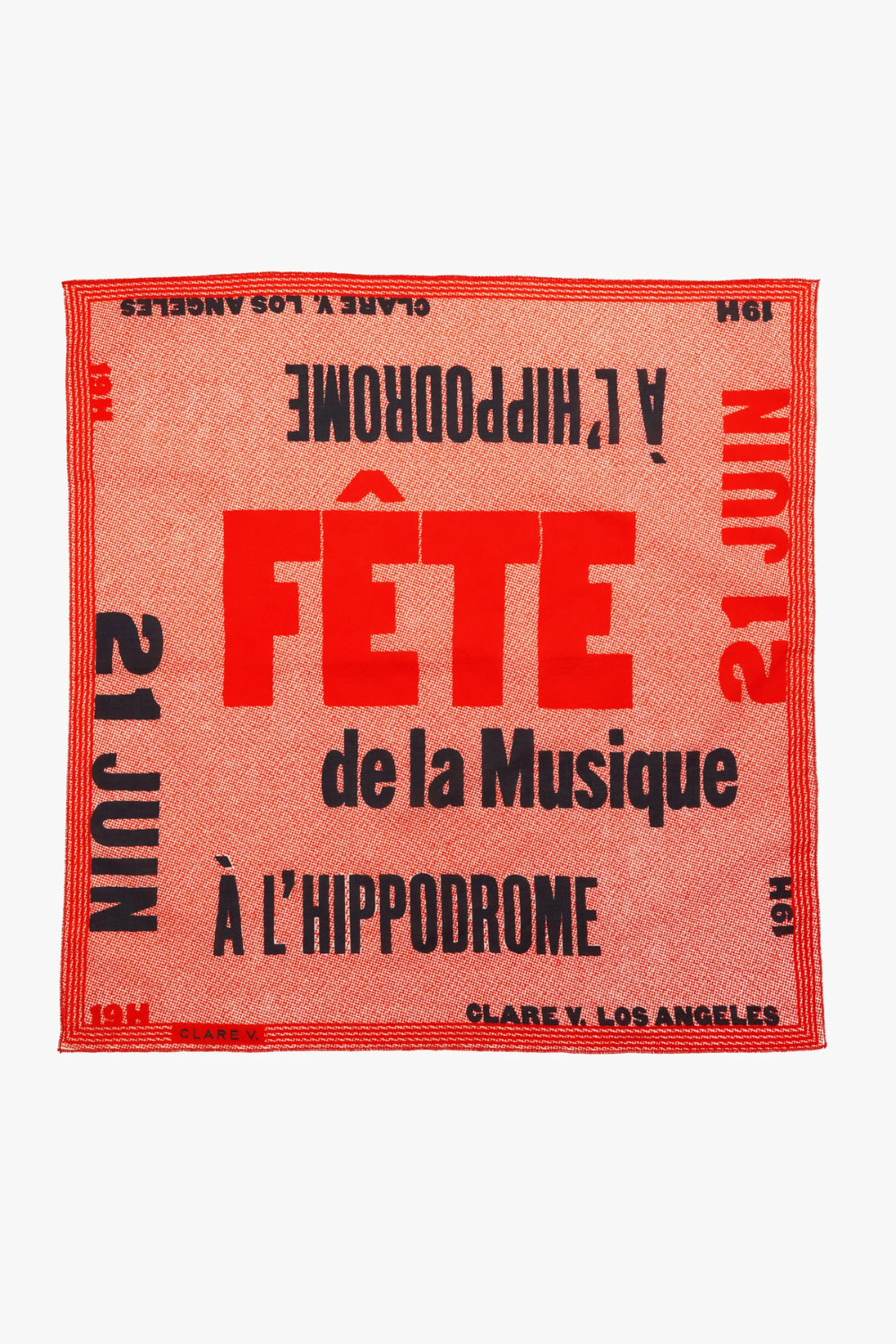 Front view of Clare V. Bandana front view