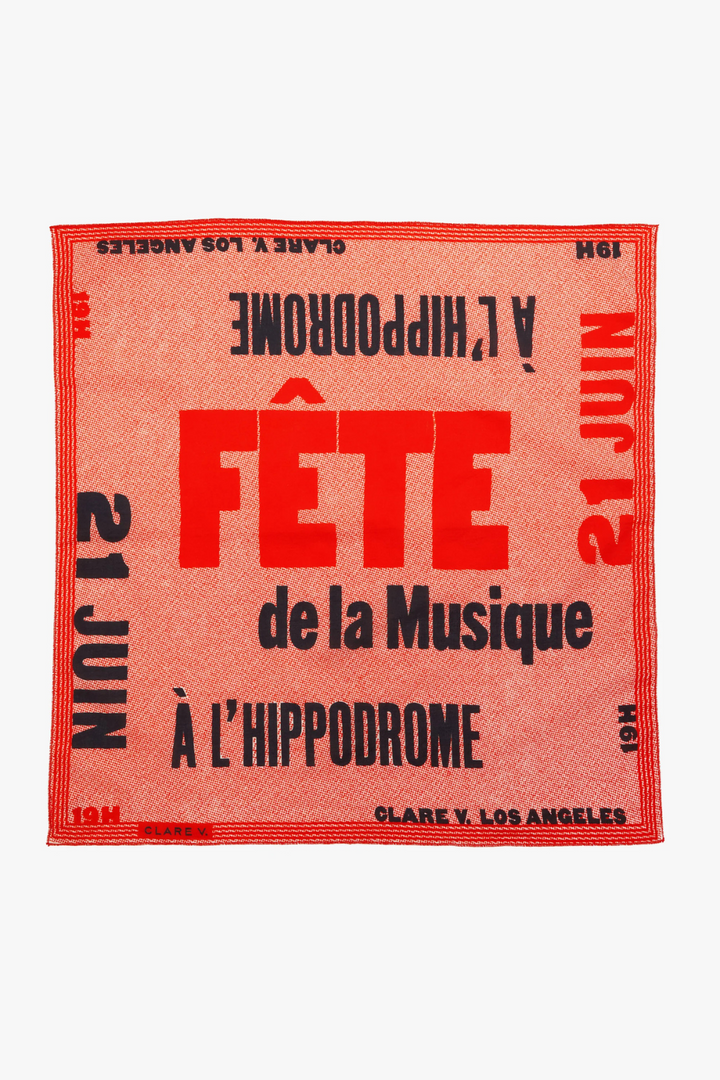 Front view of Clare V. Bandana front view
