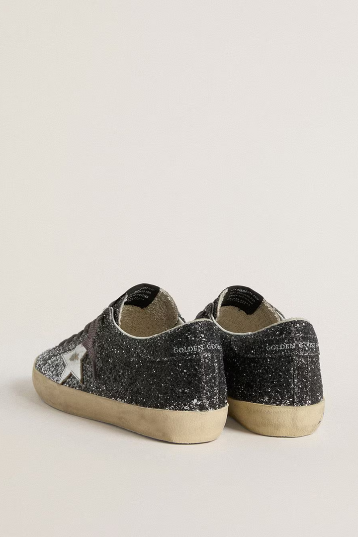 Flat lay of Golden Goose Super Star Classic With List rear view
