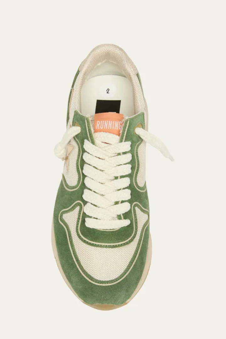 Flat lay of Golden Goose Running Sole top view