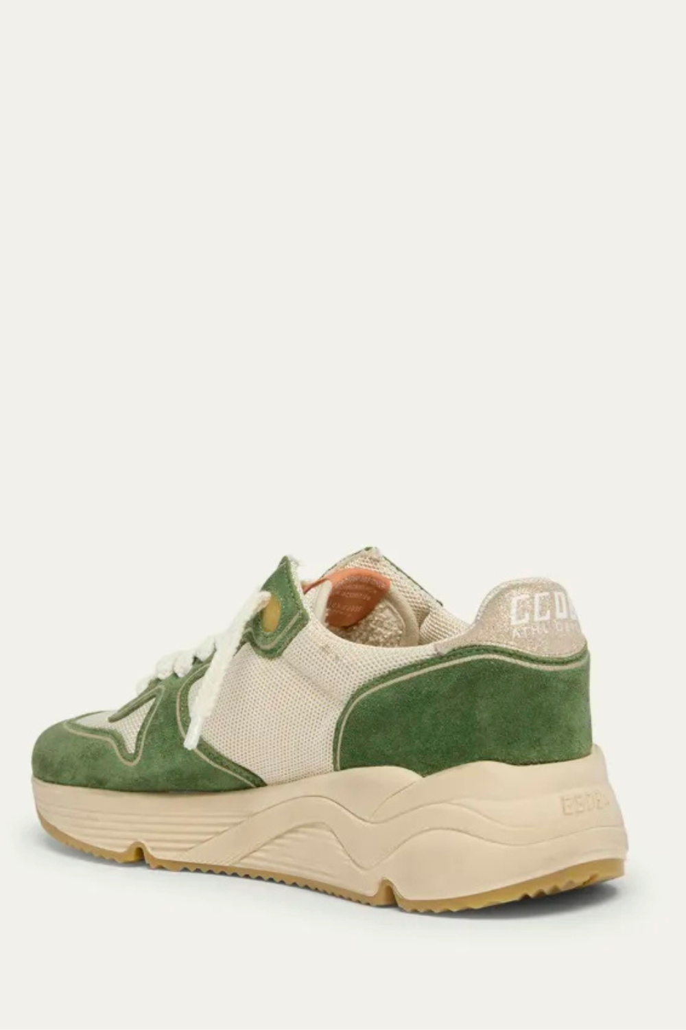 Flat lay of Golden Goose Running Sole rear view