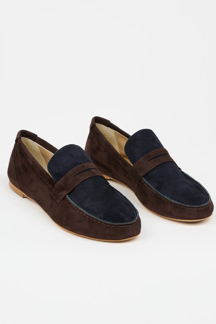 Flat lay of Jamie Haller The Penny Loafer front view