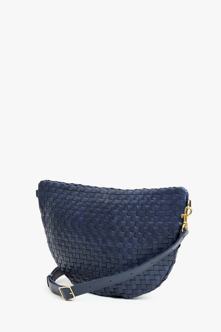 Flat lay of Clare V. Grande Fanny rear view