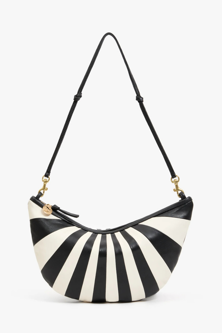 Flat lay of Clare V. Lune Bag front view