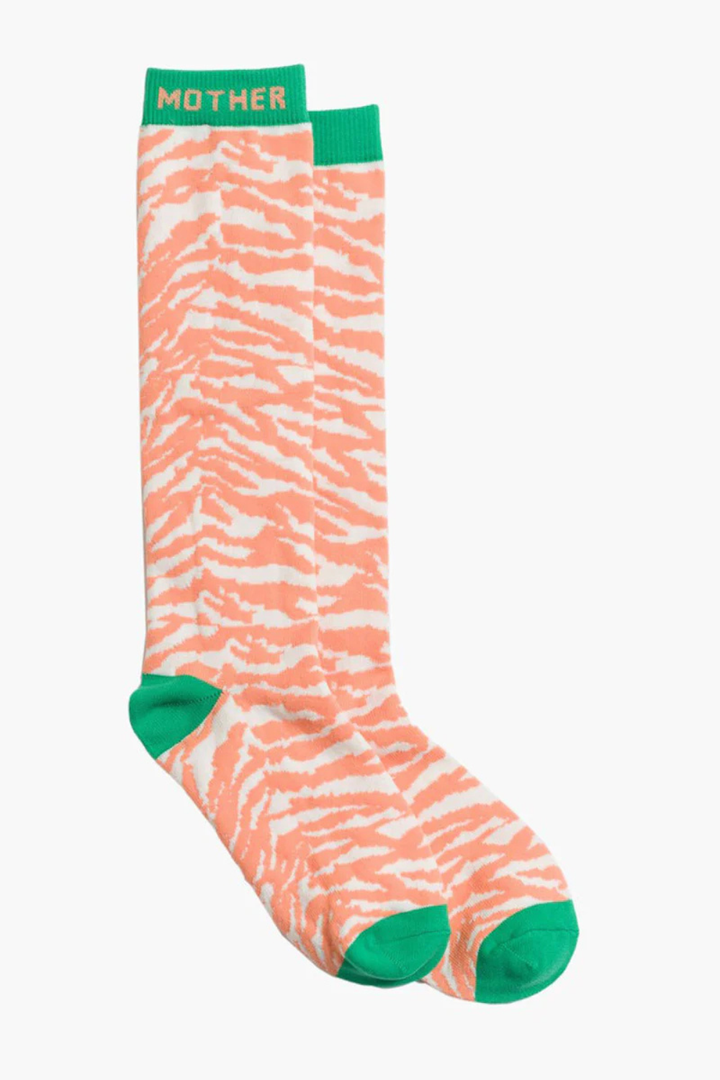 Flat lay of Mother Baby High Stepper Socks front view