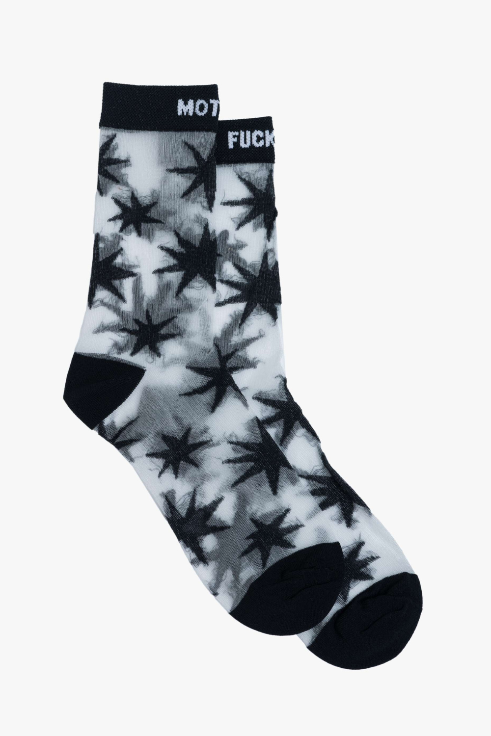 Flat lay of Mother The Step Up Socks front view