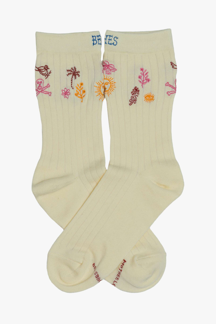 Flat lay of Mother The Half Step Sock front view