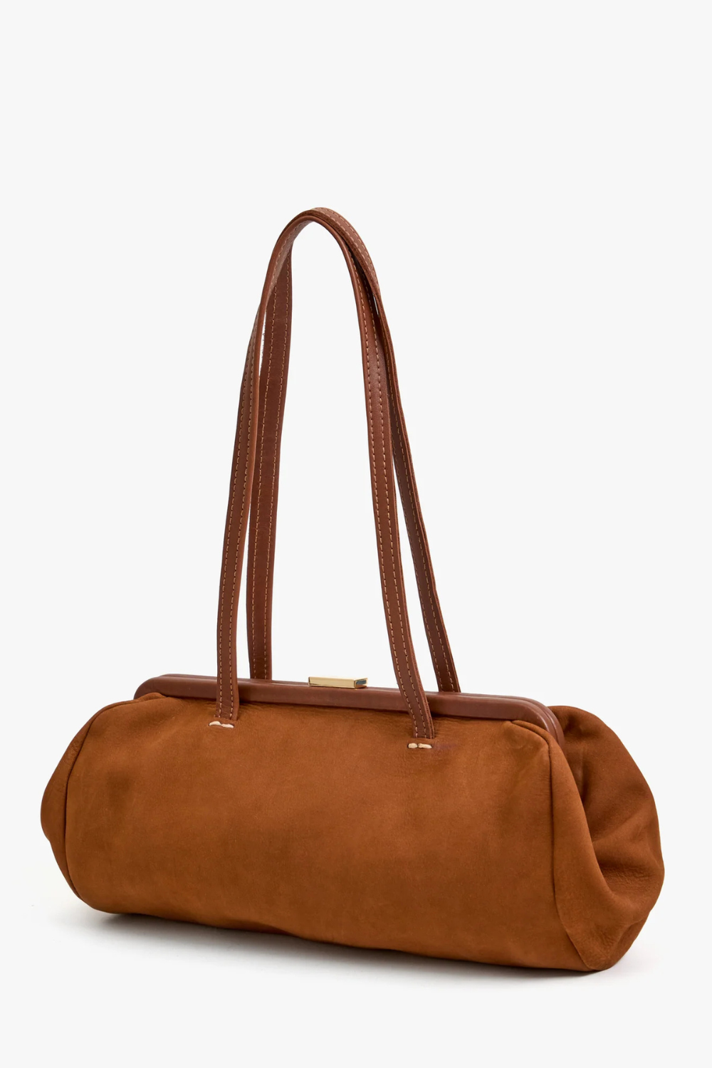 Flat lay of Model wearing Clare V. Yvette Bag front view front view