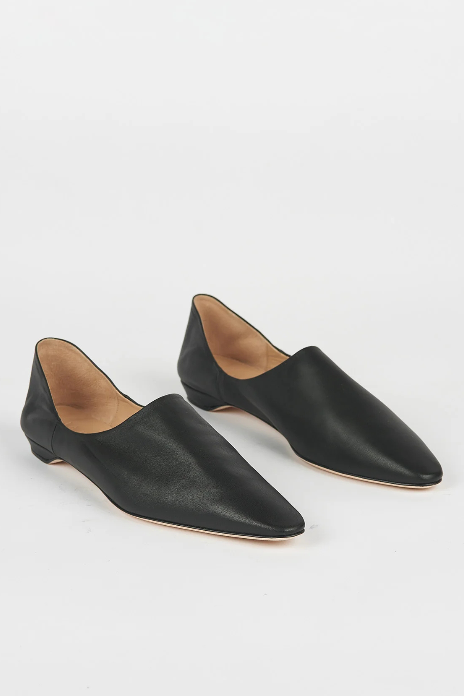 Flat lay of Jamie Haller The Mule front view